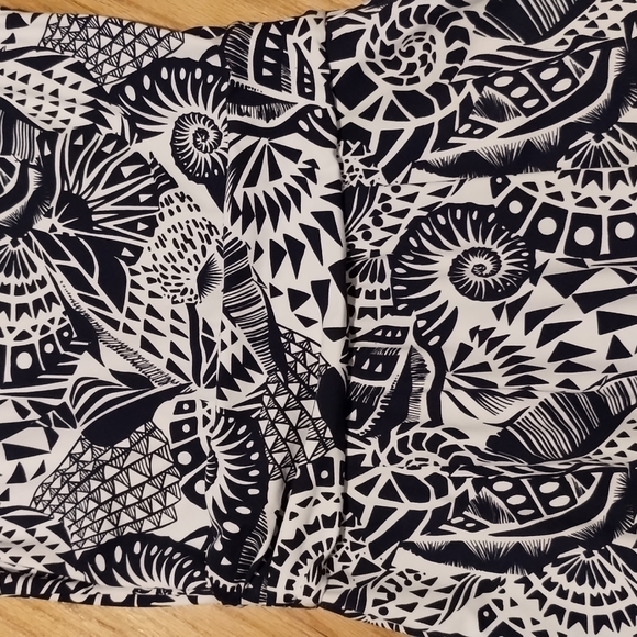 J. McLaughlin blue & white crossover dress cinch waist Sz S Excellent condition - Picture 7 of 11